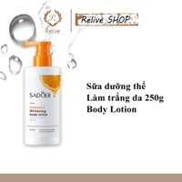 【✨CÁI MỚI✨】SADOER Sữa Dưỡng Thể Niacinamide Lotion 250g Làm trắng kem dưỡng da cơ thể Vitamin C Kem dưỡng da axit trái cây Làn da mềm mại