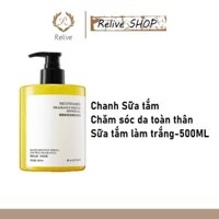 【✨CÁI MỚI✨】Sữa tắm dưỡng ẩm Làm trắng sữa tắm Sữa tắm 500ML Chanh thơm Loại bỏ sừng Làm trắng cơ thể Sữa tắm niacinamide -Reliveshop