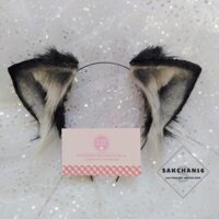 Cài tai mèo cosplay màu đen xám