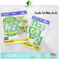 Cải Thiện Sắc Da Combo DHC Viên Rau Củ và viên sáng Da Nhật Bản 30 ngày