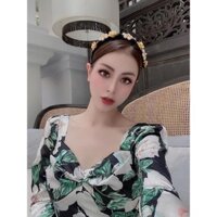 Cài tóc băng đô đính hoa cực sang