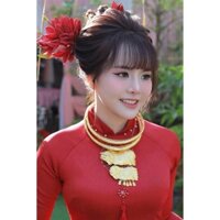 Cài tóc cô dâu cành hoa mộc lan màu đỏ mẫu mới 4-2025 SP2227294 Giangpkc