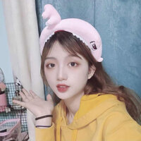 Cài tóc khủng long - cài tóc cá mập dễ thương - Khủng long hồng