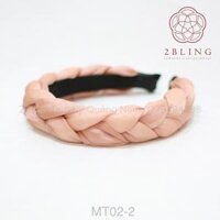Cài tóc- Mấn tóc 2BLING vải phi lụa thời trang MT02 - Hồng