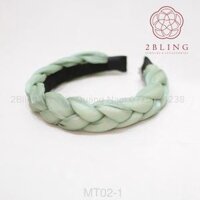 Cài tóc- Mấn tóc 2BLING vải phi lụa thời trang MT02 - Xanh nhạt