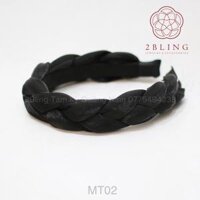 Cài tóc- Mấn tóc 2BLING vải phi lụa thời trang MT02 - Đen
