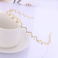 Cài tóc ngọc trai phong cách Hàn quốc phụ kiện xinh tặng kèm 5g thun cột tóc đen - 1-V