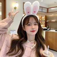 Cài tóc tai thỏ trắng cài tóc thời trang cài tóc làm đẹp cài tóc live stream cài tóc sang trọng - Trắng