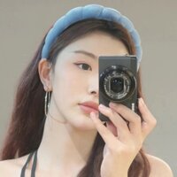 Cài tóc thắt bím chăm sóc da mặt phong cách Hàn Quốc - Xanh ngọc