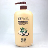 Caitao Tea Seed Shouwu Shampoo 750Ml Dầu Gội Chống Gàu Dưỡng Ẩm Saponin Mềm Mại Và Mượt Mà