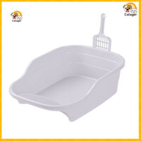 [Calager] 1 Bộ Nhà vệ sinh động vật nhỏ có thể tái sử dụng Đồ dùng cho thú cưng Huấn luyện bô vệ sinh cho mèo có xẻng