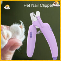 [Calager] Đèn Led cho thú cưng Kẹp móng tay có đèn Led cho thú cưng có lưỡi dao cạo Bộ dụng cụ chải lông cắt tỉa dễ dàng cho chó mèo Sự lựa chọn hàng đầu của người mua Đông Nam Á