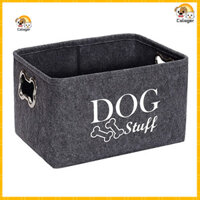 [Calager] Hộp đựng đồ chơi cho mèo và chó Giỏ đựng đồ chơi thú cưng Hộp đựng đồ chơi thú cưng di động có tay cầm Dụng cụ sắp xếp tiện lợi cho quần áo Chăn và đồ chơi lý tưởng cho các ngôi nhà Đông Nam