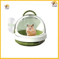 [Calager] Lồng Hamster Trong Suốt Có Thể Giặt Được Thú Cưng Có Thể Giặt Được Lồng Hamster Di Động Có Chai Nước Cho Lồng Du Lịch Nhỏ Cho Chuột Hamster Lùn Bán Chạy Nhất Đông Nam Asi
