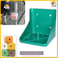 [Calager] Trụ Thực Phẩm Cố Định Cho Gia Cầm Gia Cầm Muối Liếm Gạch Chống Trơn Trượt Chăn Nuôi Muối Ăn Cho Trang Trại Gia Đình Gia Đình Cừu Khối Khoáng Giá Đỡ Khay Dinh Dưỡng Lick Box