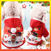 [Calamus] Pet Giáng Sinh Quần Áo Santa Claus Snowman Elk In Bốn Chân Áo Cho Chó Mèo