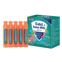 Calci Nano Milk AKITA - Bổ sung canxi giúp xương và răng chắc khoẻ (20 ống )