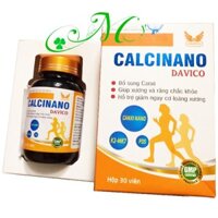 Calcinano Davico - Viên uống bổ sung canxi, giúp xương răng chắc khỏe