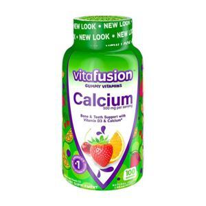 Kẹo bổ xung canxi dành cho người lớn Vitafusion Calcium 500 mg Gummy Vitamins for Adults 100 viên