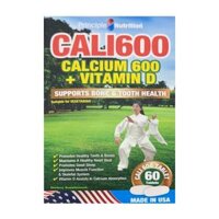 Calcium 600 + Vitamin D Principle Nutrition 60 viên – Bổ sung Canxi và Vitamin D