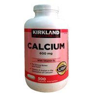 Calcium 600mg with Vitamin D3 Kirkland 500 viên