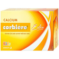 Calcium Corbiere Kids Extra Sanofi bổ sung canxi cho trẻ em (3 vỉ x 10 ống x 5ml)