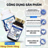 CALCIUM D3 Hỗ Trợ Phát Triển Chiều Cao: Bổ sung Canxi,Calcium,D3,K2,MK7 giúp tăng chiều cao từ 6-27 tuổi(h/60v)