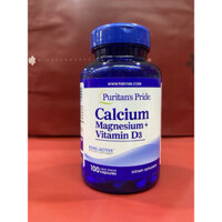 Calcium Magnesium + Vitamin D3 Của Puritan's Pride (viên nang dễ hấp thu nhanh nhất)