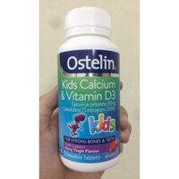 Calcium Ostelin Kids Vitamin D3 Hộp 90 viên - Hàng chuẩn Air