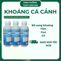 Calcium P - Khoáng Cá Cảnh - Khoáng Thiết Yếu Bổ Sung Cho Cá Koi, Ranchu, Tép Cảnh, Tôm Lên Màu Bóng Vỏ chai 1 Lit