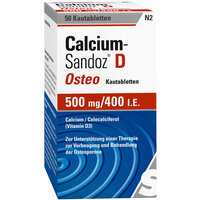 Calcium-Sandoz® D Osteo 500 mg/ 400 mg I.E. Vit. D, 50 St