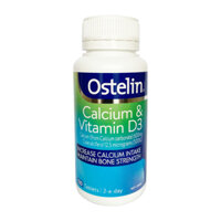 Calcium & Vitamin D3, Canxi bầu Ostelin 130 viên-ÚC