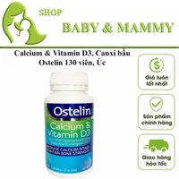 Calcium & Vitamin D3, Canxi bầu Ostelin 130 viên, Úc