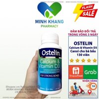 Calcium & Vitamin D3 Ostelin ⚡Chính Hãng⚡ 130 viên của Úc - Bổ sung canxi tốt nhất cho người lớn và bà bầu Che tên sản p