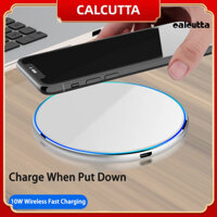 [Calcutta] 1 Bộ Sạc QI Nhận Dạng Thông Minh Hiệu Quả Công Suất Cao Nhiệt Độ Thấp Sạc Nhanh 10W / 15W Tấm Sạc Không Dây Cảm Ứng Máy Tính Để Bàn Cho Điện Thoại Thông Minh