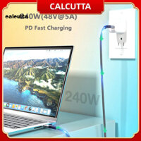 [Calcutta] Cáp dữ liệu linh hoạt Phụ kiện điện thoại Dây sạc tốc độ cao Type-C bện