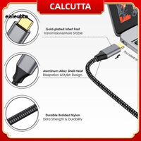 [Calcutta] Chất liệu Nylon Cáp Dp 1.4 Cáp Type-c sang Dp1.4 chất lượng cao cho Bộ chuyển đổi Tv Hd 4k 60hz Bộ chuyển đổi Video cắm và chạy cho máy tính xách tay Đông Nam Á Sự lựa chọn của người mua