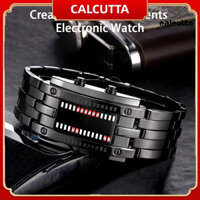 [Calcutta] Đồng hồ nhị phân Màn hình LED chống nước 30 mét có thể điều chỉnh nhị phân thoải mái khi đeo Đồng hồ điện tử dành cho sinh viên thời trang Trang phục hàng ngày