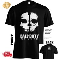 Call of Duty Ghosts Games Ps3 Xbox Áo thun Baju Microfiber Jersi Jersey Thăng hoa Áo thun Jersey