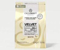 Callebaut Velvet Socola Trắng Dạng Nút 32% Cacao Mềm Mịn, Dễ Tan Chảy