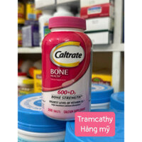 Caltrate Bone Health 600 + D3 bổ xung canxi giúp xương chắc khoẻ calcium