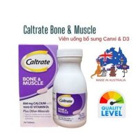 Caltrate Bone & Muscle 100 viên- Viên uống bổ sung Canxi & D3 hỗ trợ cơ xương và cơ.