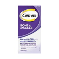 Caltrate Bone & Muscle viên uống bổ sung canxi, hỗ trợ xương khớp, cơ bắp 100v (12/26)