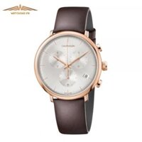 CALVIN KLEIN K8M276G6 – NAM – KÍNH KHOÁNG – DÂY DA – PIN – SIZE 40MM – MÁY THỤY SỸ