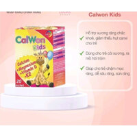 CalWon Kids Bổ Sung Canxi Hữu Cơ Cho TrẻHỗ trợ phát triển xương và răng cho trẻ còi xương,chống loãng xương.Hộp 20 Gói