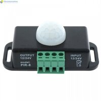 Cảm biến 120 độ ABS Điều khiển tự động Thân màu đen Hồng ngoại DC12V-24V