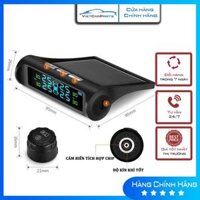 Cảm biến áp suất lốp gắn ngoài ô tô, màn hình LED màu, sạc pin năng lượng mặt trời