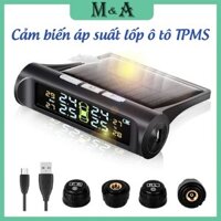 Cảm Biến Áp Suất Lốp Ô Tô TPMS Gắn Ngoài Cao Cấp Pin Sạc Năng Lượng Mặt Trời Màn Hình LCD Màu