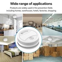 Cảm biến báo cháy báo khói wi-fi chạy điện 9V thuận tiện lắp đặt ở mọi nơi tiện dụng