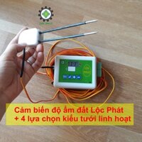 Cảm biến độ ẩm đất Lộc Phát, 4 lựa chọn điều khiển tưới DKAD01